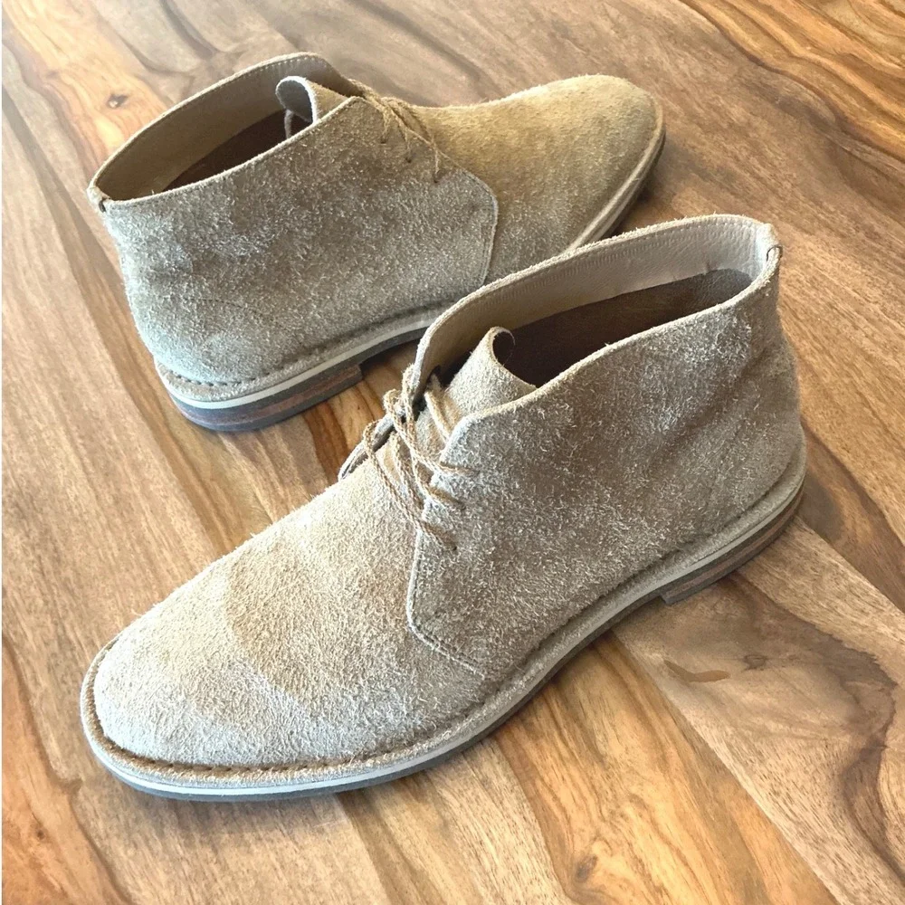 Cole Haan Mens Tan Suede Chukka Desert Boots C09912 Beige Ankle Boots Size 8.5M